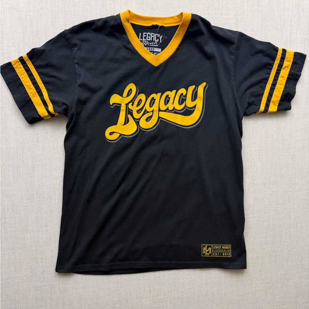 Legacy  Black and Yellow T-Shirt